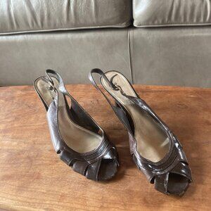 Brown Bandolino Open toed Heels